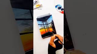Sunset Painting With Easy Step