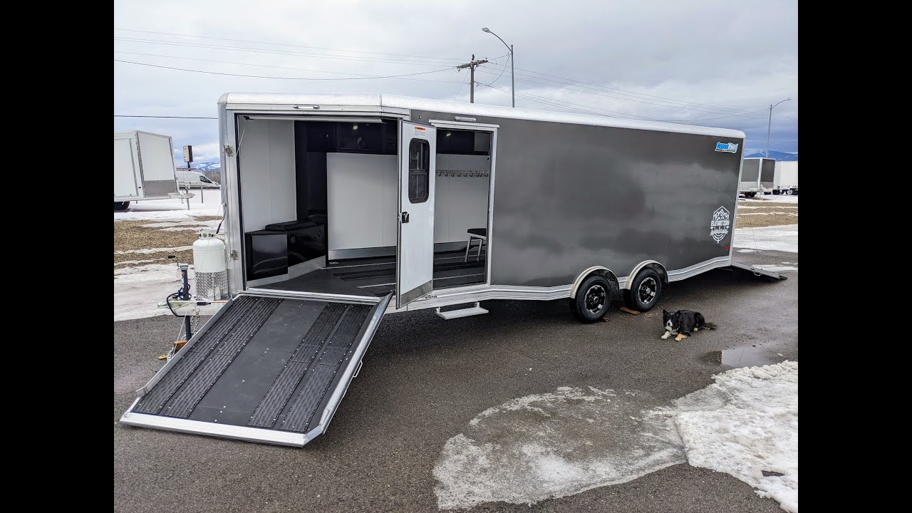 Cargo Pro All Sport Elevation Series Aluminum Snowmobile Trailer YouTube