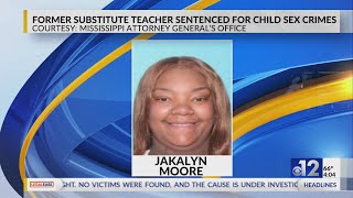 Ex-Mississippi substitute teacher sentenced for child sex crimes