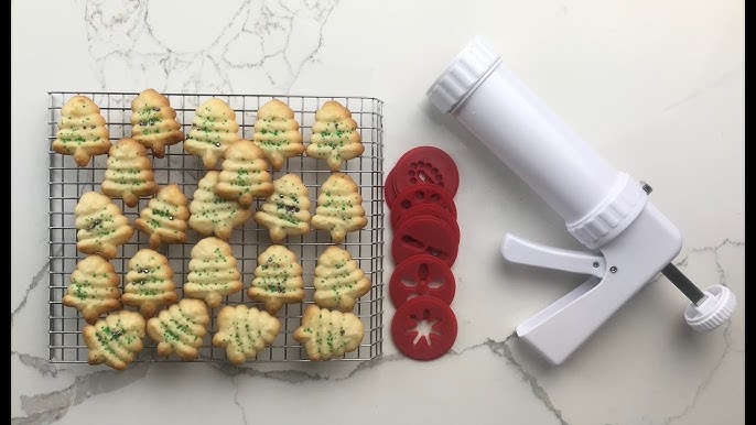 Electric Cookie Press Gun,Cookie Making kit with 12 Discs and 4 Icing Tips