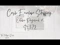 Cash Envelope Stuffing | October Check #1 | $1,372