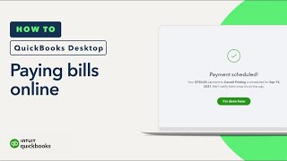 How to pay bills online with QuickBooks Desktop