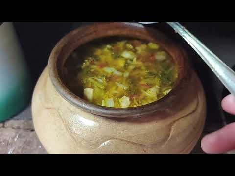 Кабачковая икра в русской печи.