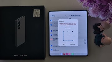 How to Set PIN/Password/Pattern in Samsung Z Fold 6 | Samsung Lock Screen Settings