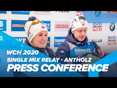 Antholz 2020: Single Mix Relay Press Conference