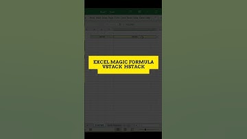 Excel Magic Formula VSTACK & HSTACK #excel #exceltutorial  #excelmagictricks #shorts #short