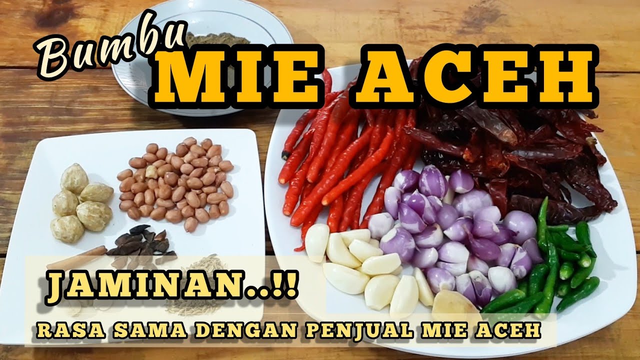 (part 1) RESEP CARA MASAK BUMBU MIE ACEH  [ ASLI jaminan rasa sama dengan penjual mie aceh.. ]