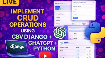 Build Django CRUD App Using Python & ChatGPT | Step-by-Step
