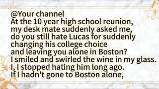 At the 10 year high school reunion,