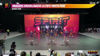 Dragons Cheerleaders La Cote Youth Pom | French Spirit Championships 2026