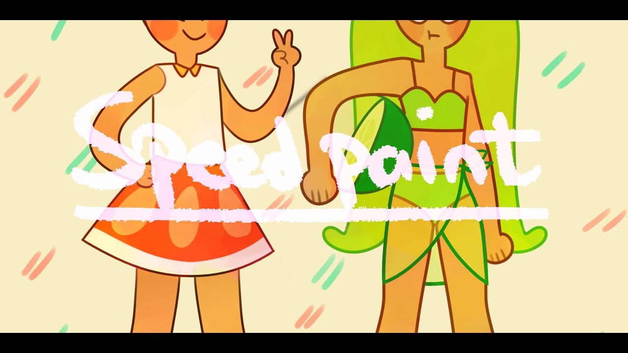 Orange and Lime cookie Cookie run Speedpaint YouTube