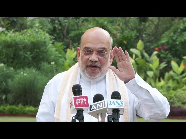 HM Shri Amit Shah interacted with the Media.
