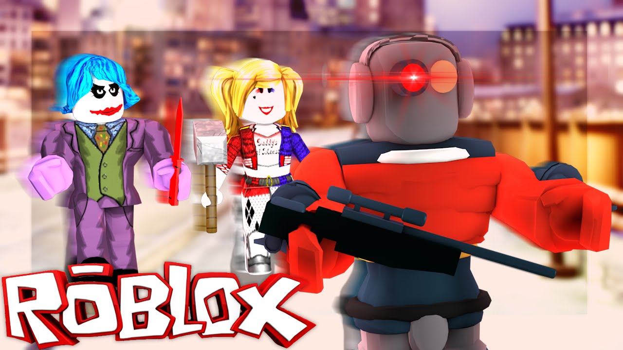 Roblox Adventures Superhero Tycoon Suicide Squad Vs Deadshot Vs Joker Vs Harley Quinn Youtube - suicide squad harley quinn roblox