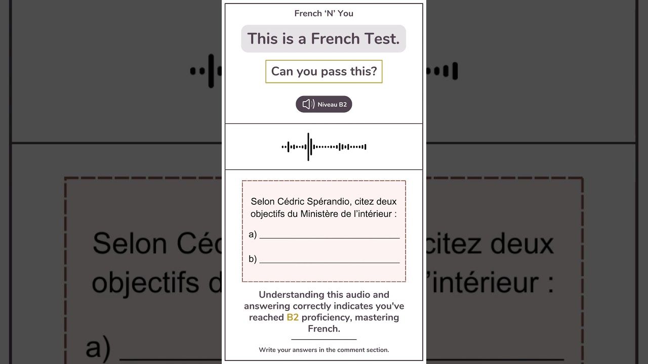DELF B2 French Listening Test-4 #delfb2  #frenchnyou #french #frenchlistening #practice