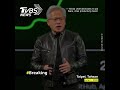 Nvidia chief dismisses AI job fears, cites productivity boom #黃仁勳 #輝達 #shorts