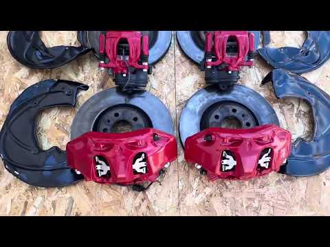 Тормоза AKEBONO 350/330 - YouTube