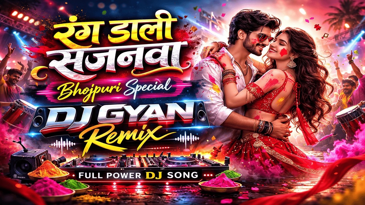 रंग डाली सजनवा ❤️ | Bhojpuri Holi Special 2026 | DJ Gyan Remix | Full Power DJ Song