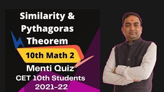 Similarity and Pythagoras Theorem | Class 10th Math 2 Menti Quiz