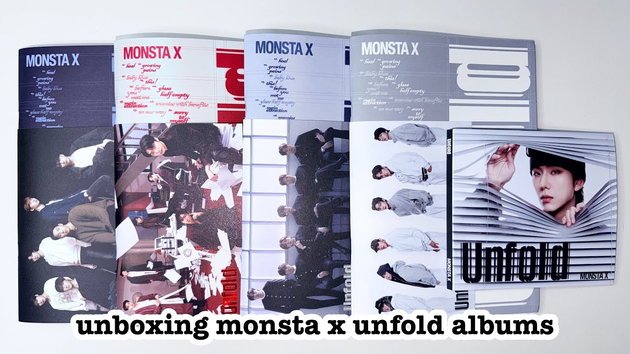☼ unboxing monsta x unfold albums ☀︎ heartbreak, thirst, heal