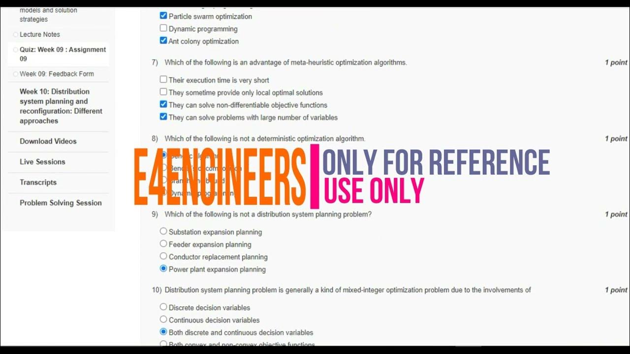 Operation and Planning of Power Distribution Systems nptel week 9
