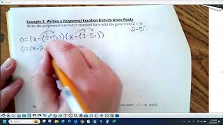 HA2 5-8b Notes (imaginary root theorem)