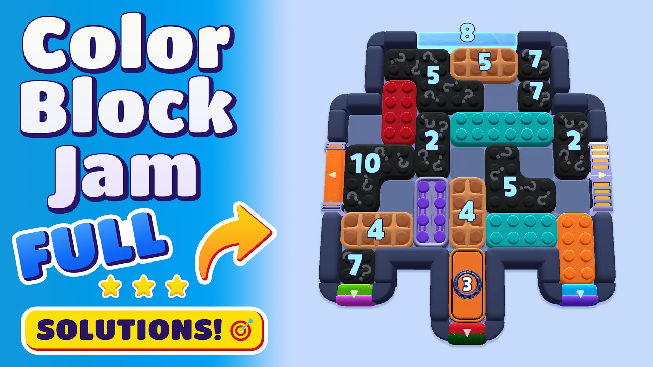 Color Block Jam Level 1431 (1432) Walkthrough | Complete Solution ...
