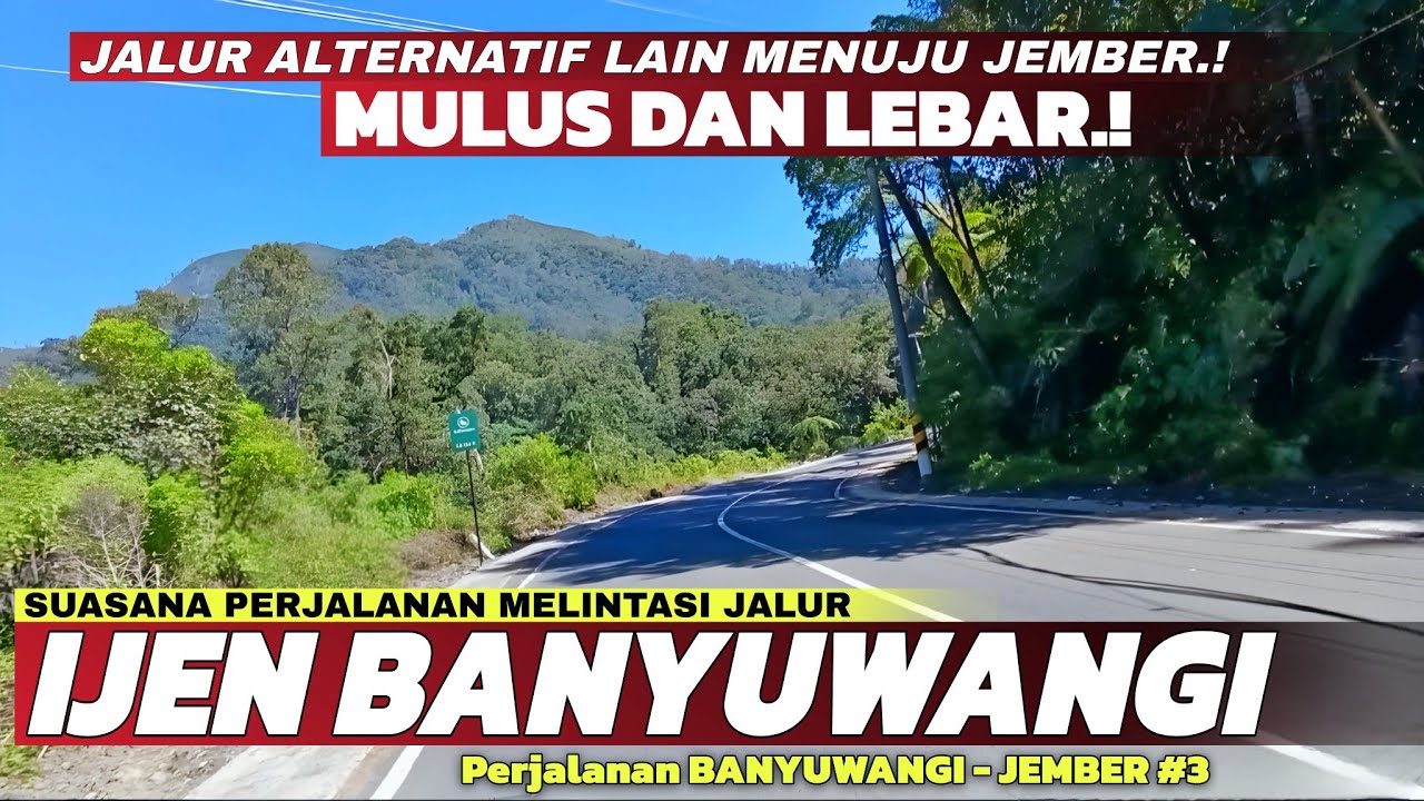 Jalur Alternatif Lain Menuju Jember‼️Begini Kondisi Jalur Ijen Banyuwangi Terbaru Mulus & Lebar‼️