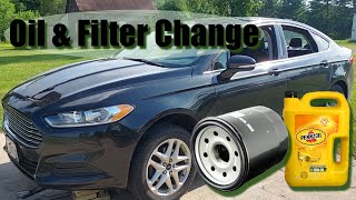 Change Oil & Filter Replacement - 2015 Ford Fusion