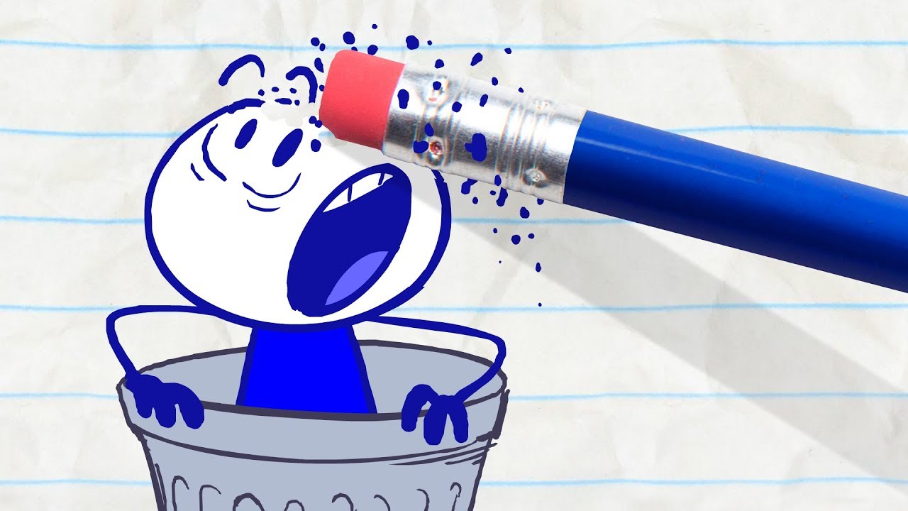 Pencilmate Gets Trashed! -in- ONE MAN'S TRASH IS ANOTHER MAN - Pencilmation Cartoons