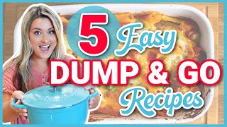 DELICIOUS!! DUMP AND GO Dinners! | Crockpot, One Pot, DUMP AND BAKE!