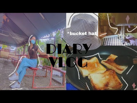 Diary Vlog: Cooking, went to school, what's in my bag, making a bucket hat, and lots of eating 🍞🌯