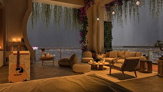 Relaxing Piano Jazz Music in 4K Cozy Apartment | Background Instrumental to Relax/Study to