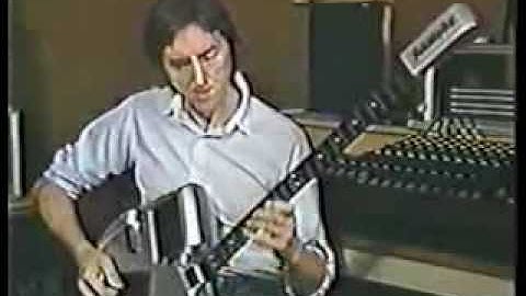 Allan Holdsworth playing his SynthAxe