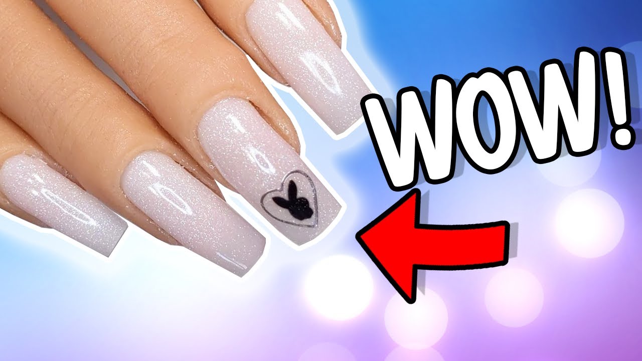 🐰 Acrylics for Beginners PlayBoy Bunny Nails!😘 - YouTube.