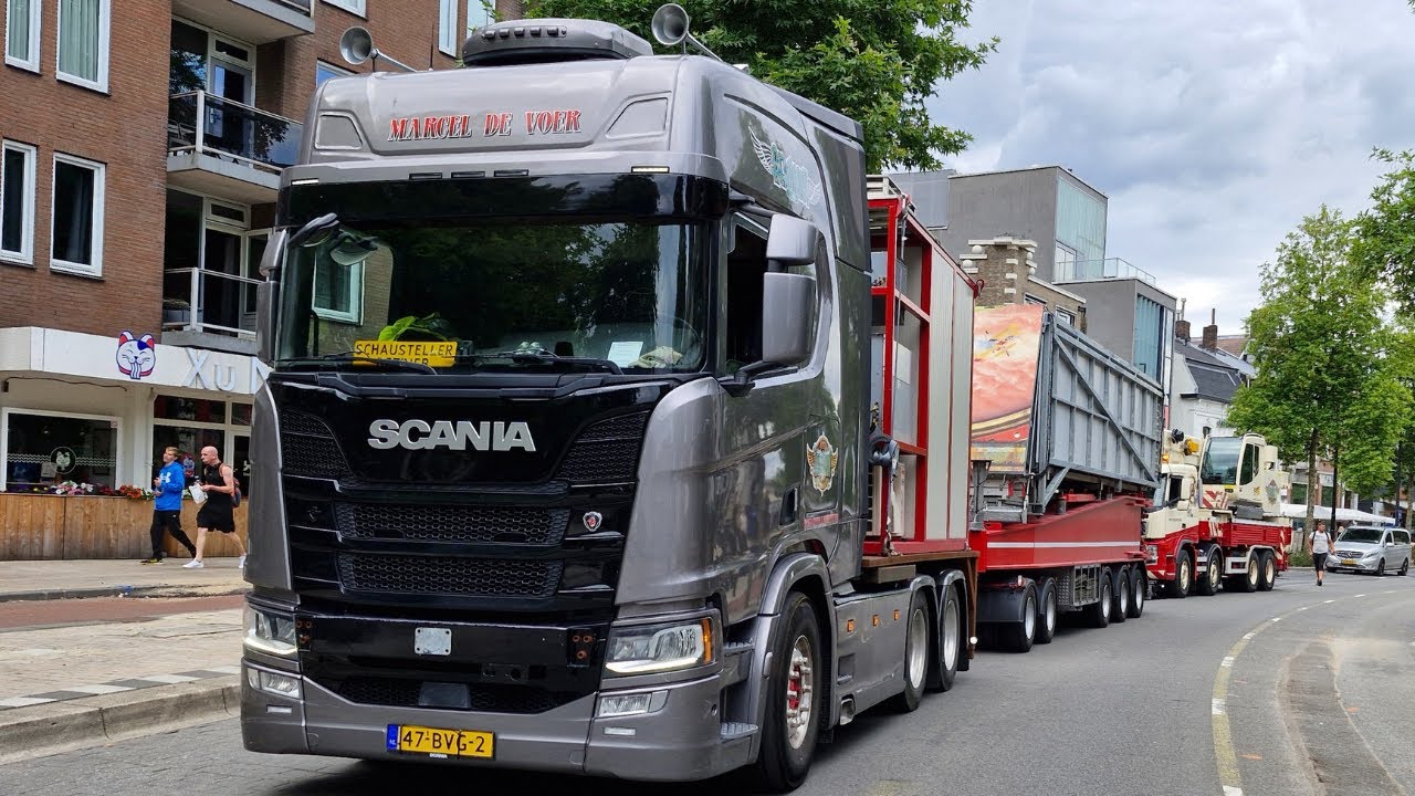 Transport en opbouw kermis Tilburg 2025 - Deel 1