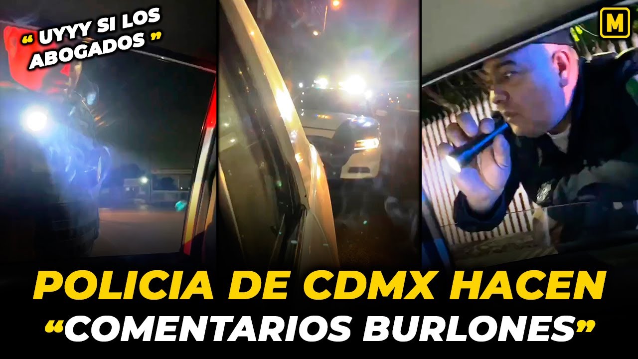 Policías “burlones” de la CDMX retienen a jóvenes que iban por cena