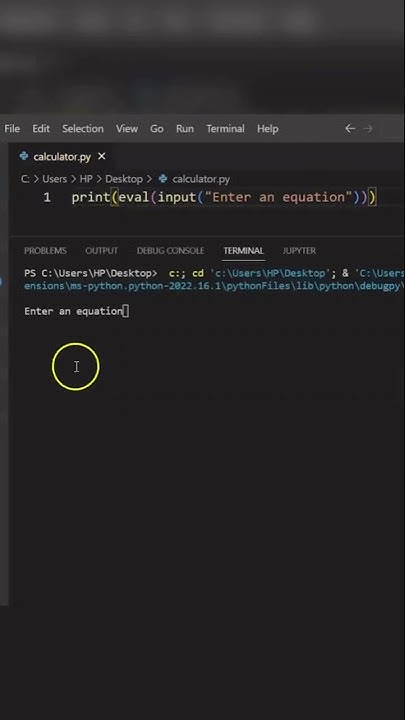Calculator in python in just one line - YouTube