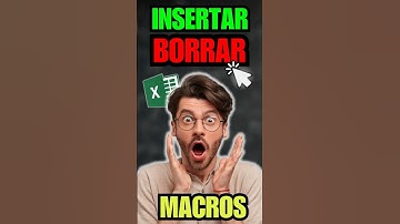 INSERTAR Y BORRAR con Macros en Excel
