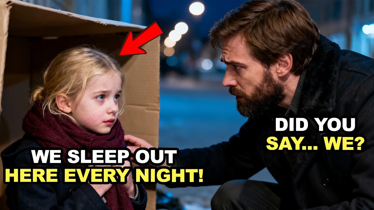 POOR GIRL SLEEPS IN A CARDBOARD BOX — ASKS A BILLIONAIRE TO PROTECT WHO’S BESIDE HER
