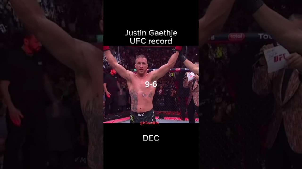 Justin gaethje UFC career so far 