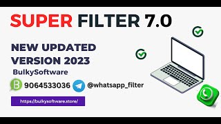 Super Filter Fast Number Filter Software New Updated Version 7.0
