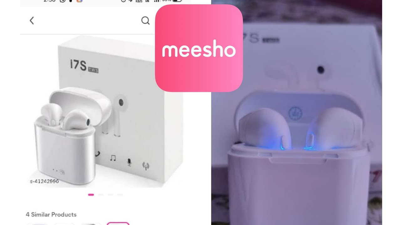 Unboxing wireless headphones from meesho 😍 YouTube