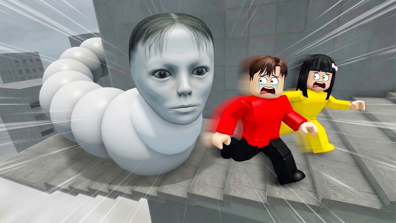 Yuta Mio Kabur Dari Kejaran Cacing Wajah YOMIKO Seram Banget | ROBLOX