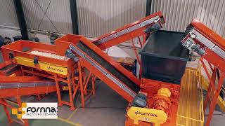 FORNNAX SRSeries Primary Shredder SR150 Tire Recycling Stage 1 | Full Tyre to 50mm  70mm Shreds