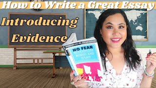 HOW TO FRAME YOUR QUOTES AND EVIDENCE IN AN ENGLISH ESSAY AND GET AN A+ | writing tutorial