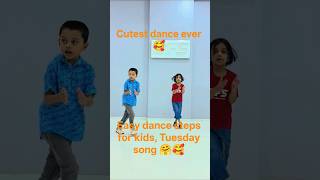 kids easy dance steps #dance #suffledance #energetic performance #cutebaby #kids #dance