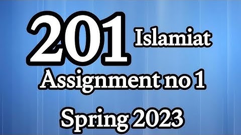 AIOU Code 201 solved Assignment No.1 Spring 2023 #aiou #aiousolveassignments