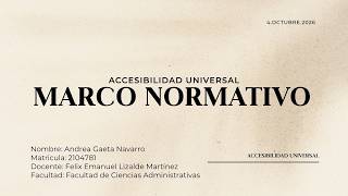 Marco Normativo - Accesibilidad Universal