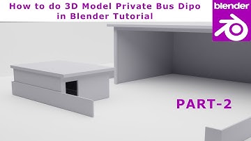 How to do 3D Model Private Bus Dipo in Blender Tutorial - Part 2
