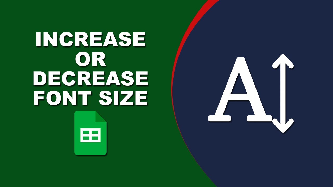 How to Increase or Decrease Font Size in Google Sheets
